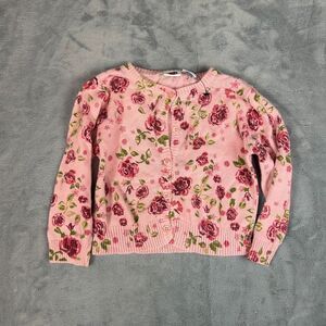 Vintage Kiks Floral Knit baby cardigan